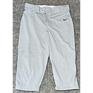 Nike Vapor Select Baseball Pants Grey Piped Royal Blue Men-Lg. BQ9021-055 (27-13